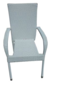 ROMEO RATTAN BEYAZ SANDALYE