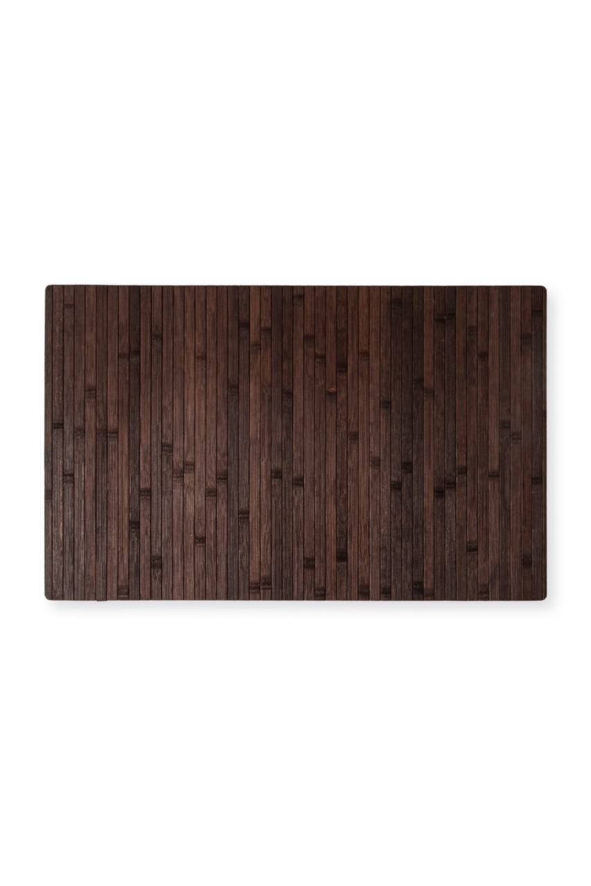 Lorin Bambu Kaymaz Tabanlı Paspas Koyu Kahve 50x80 HA1090