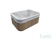 Dekoratif Bambu Sepet Büyük Boy Naturel CHK650