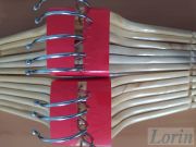 Lorin Ahşap Elbise Askı 12 Li Set Doğal Renk Naturel CS1005H