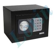 Elektronik Şifreli Anahtarlı Çelik Para Kasası Siyah 17 Lik Ho1096