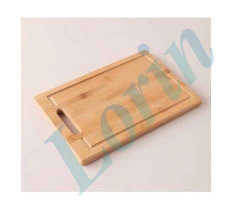 Bambu Küçük Boy Et Ekmek Sebze Sunum Kesme Tahtası 20X30 cm ,1.8 cm Kalınlık